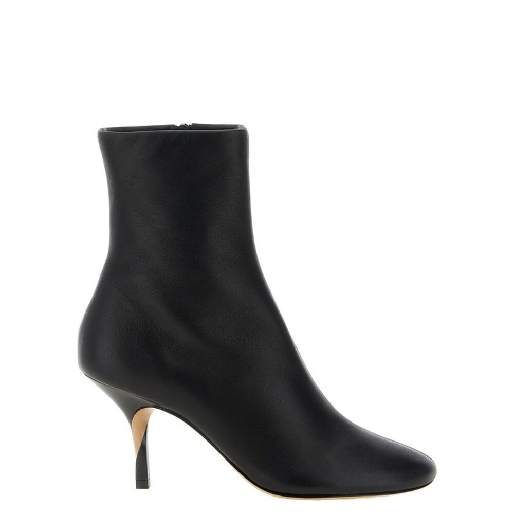 Jacquemus Black Lamb Leather Ankle Women's Boots